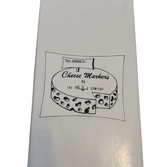 4 Vtg Shafford Cheese Markers Porcelain Party Charcuterie - Picture 3 of 7